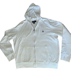 Polo by Ralph Lauren White Full-Zip Hooded Sweatshirt |
Men’s Large